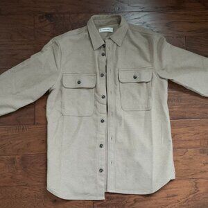 Brand New: The Heavyweight Overshirt in Dark Heathered Camel